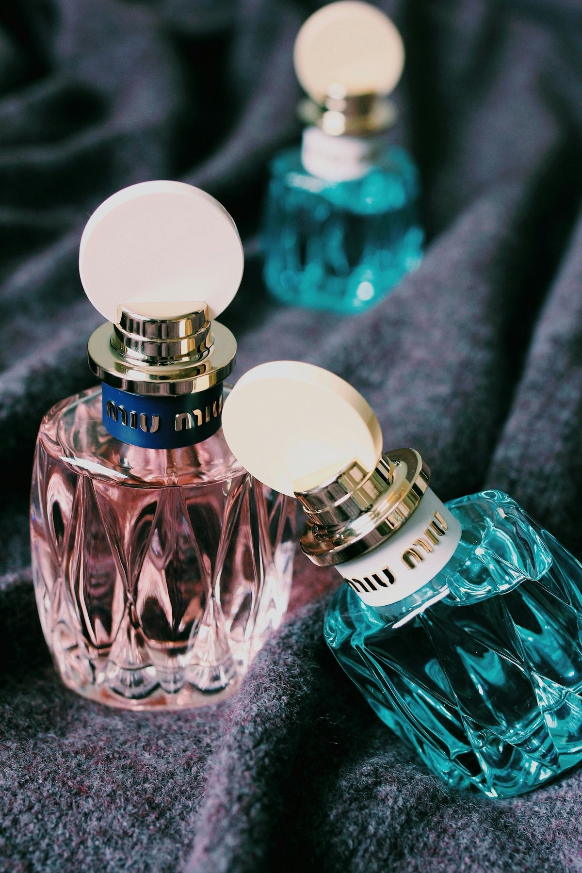 Suede Iris perfume bottle
